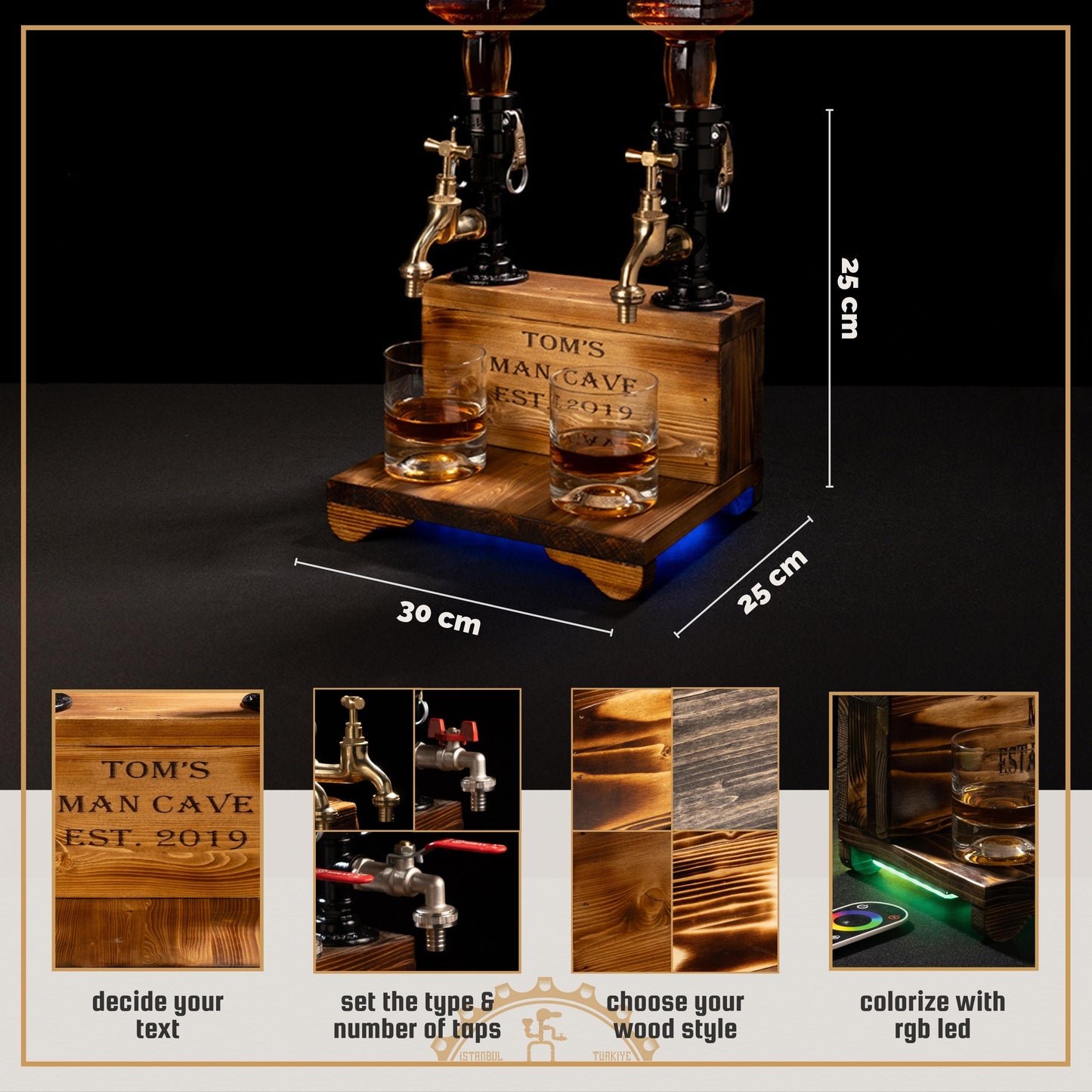 vintage beer taps: "Vintage beer taps adding a classic touch."