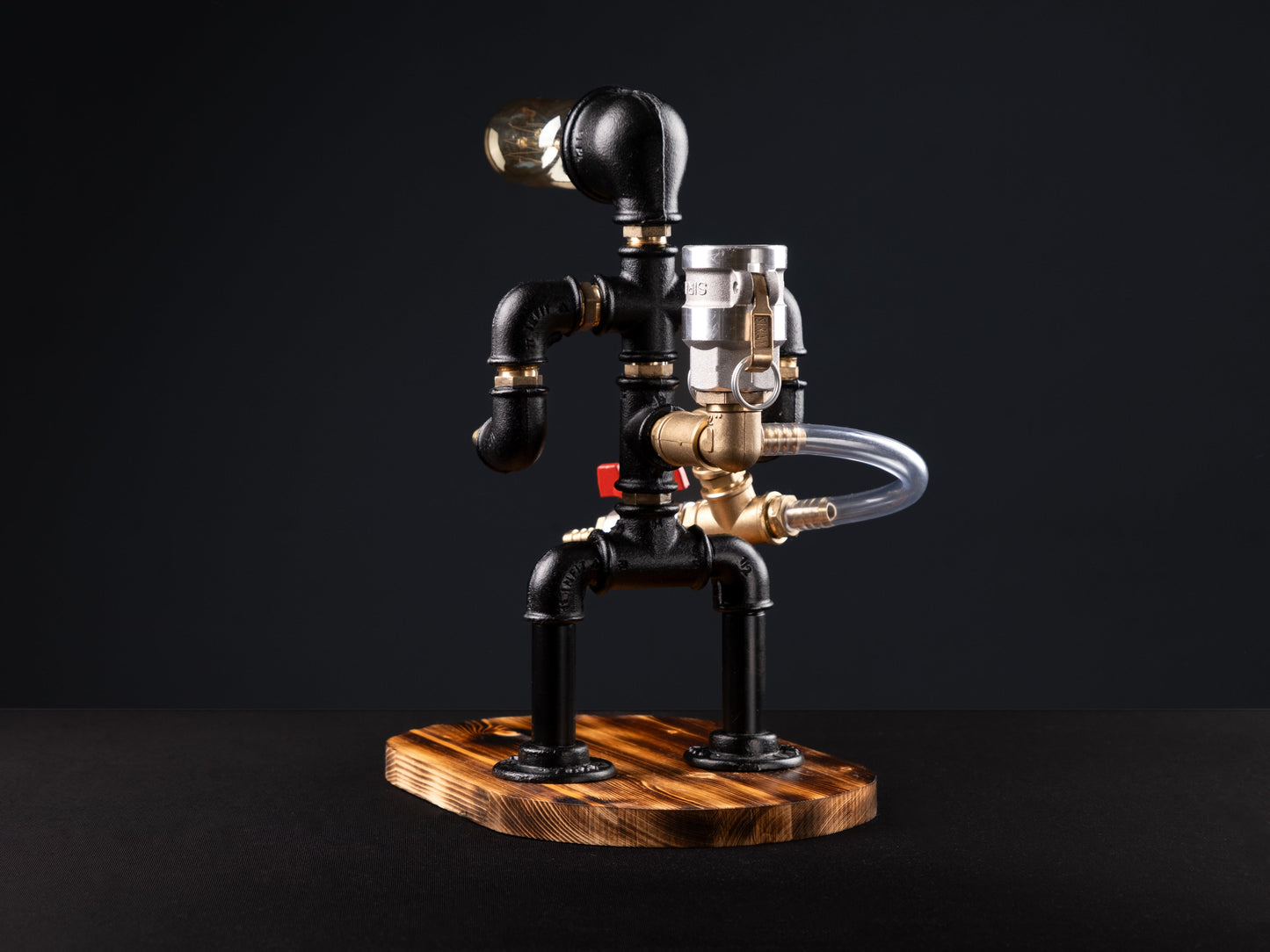 rustic bar faucets: "Rustic bar faucets adding character to your bar."