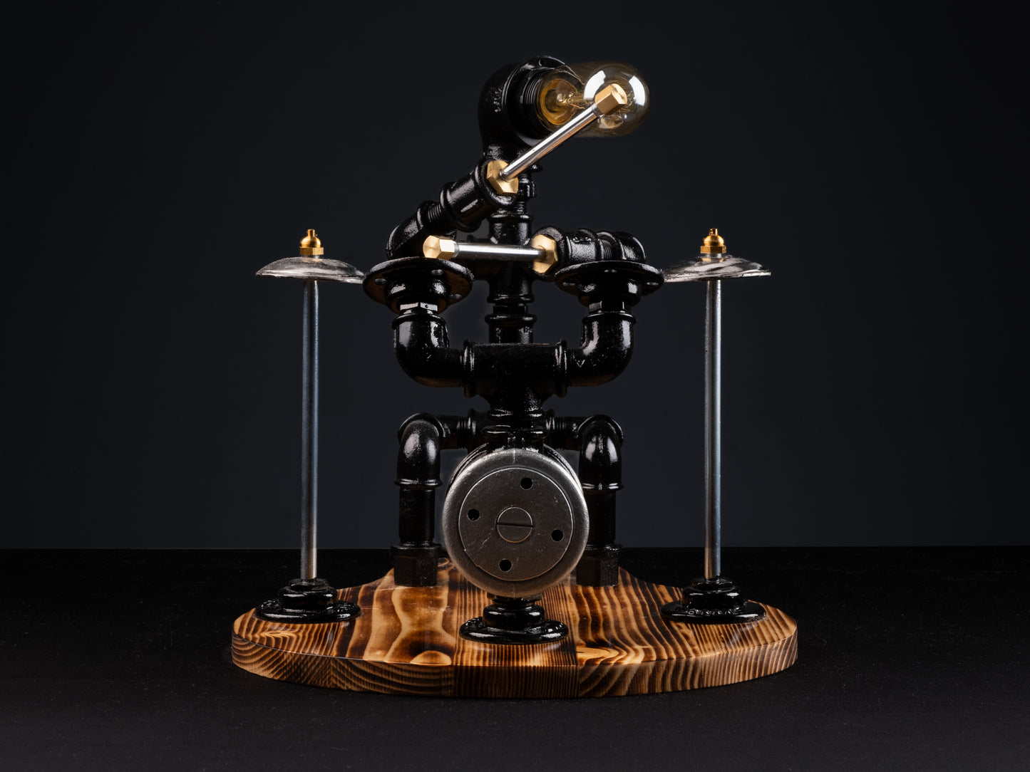 rustic table lamps: "Elegant rustic table lamps perfect for any living room."