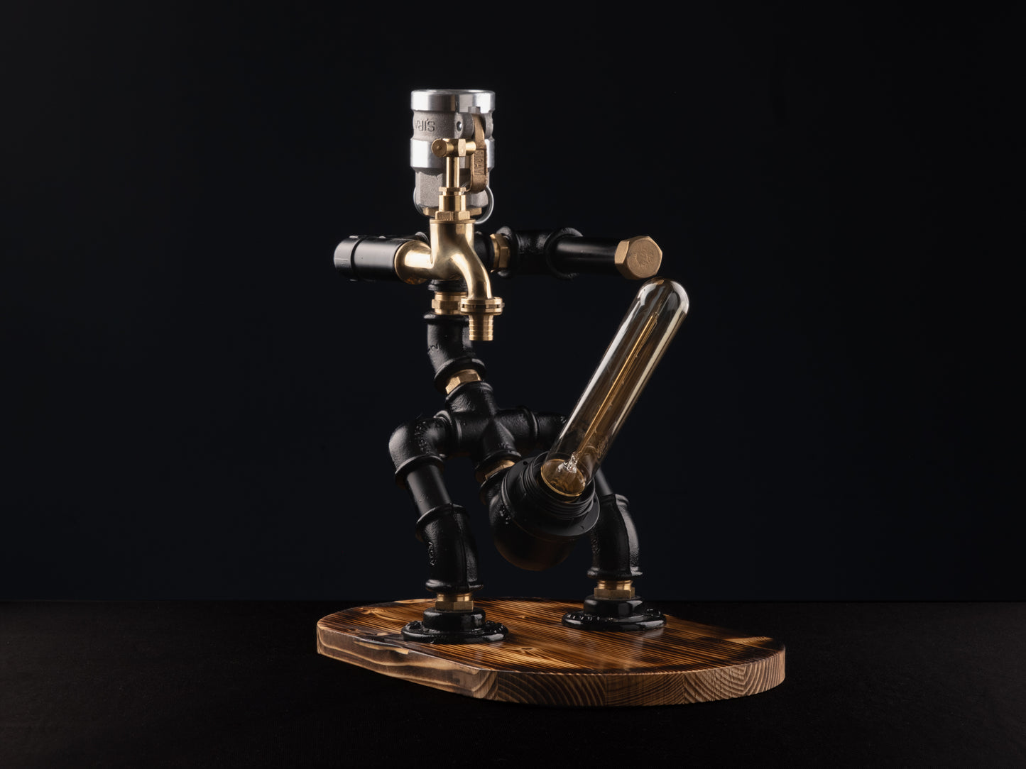 rustic draft beer taps: "Rustic draft beer taps for a perfect pour, ideal for Father's Day."