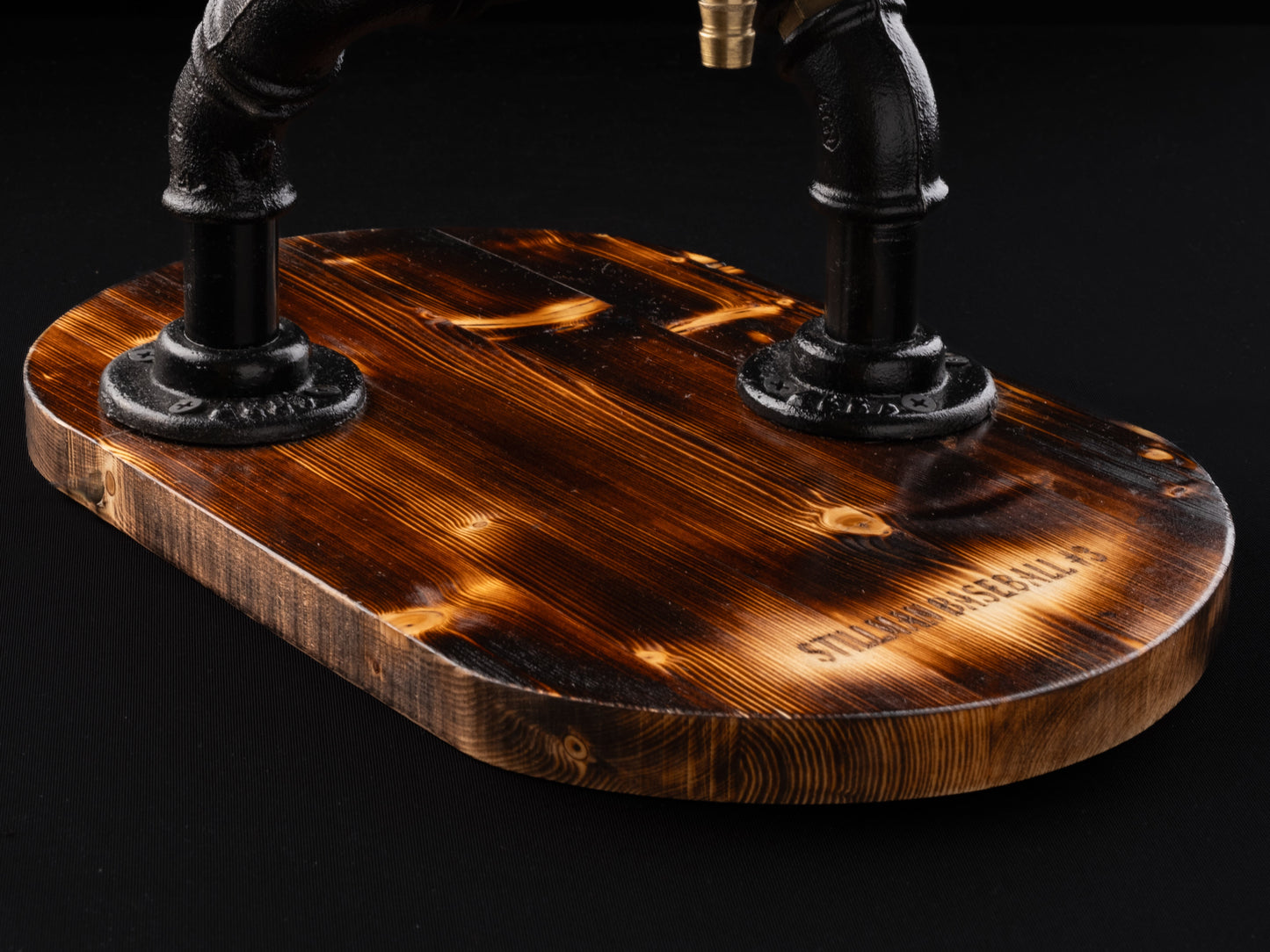 wooden beer taps: "Wooden beer taps for a rustic bar experience, a great birthday gift."