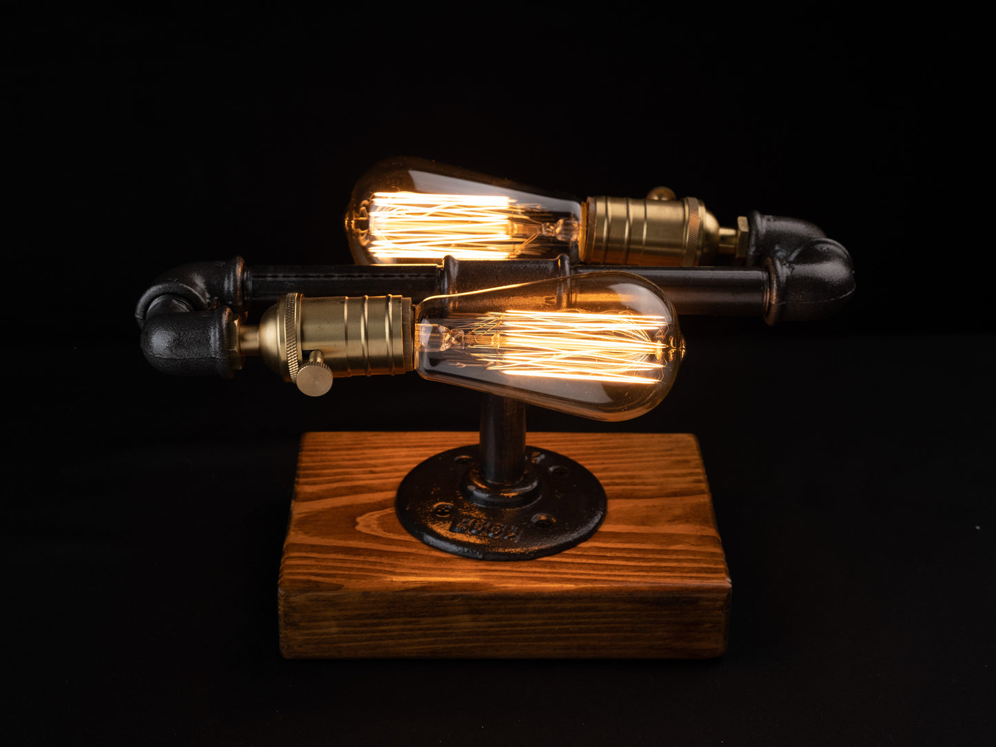 industrial night lamps: "Industrial night lamps with a rustic twist."