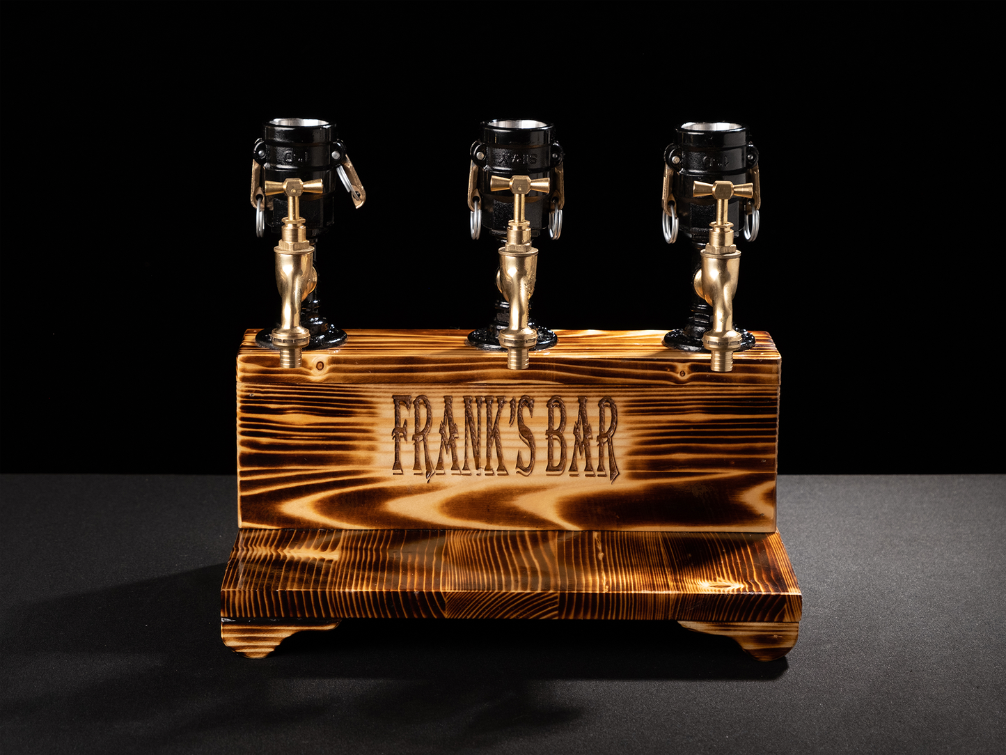 rustic liquor dispensers: "Rustic liquor dispensers for stylish serving."