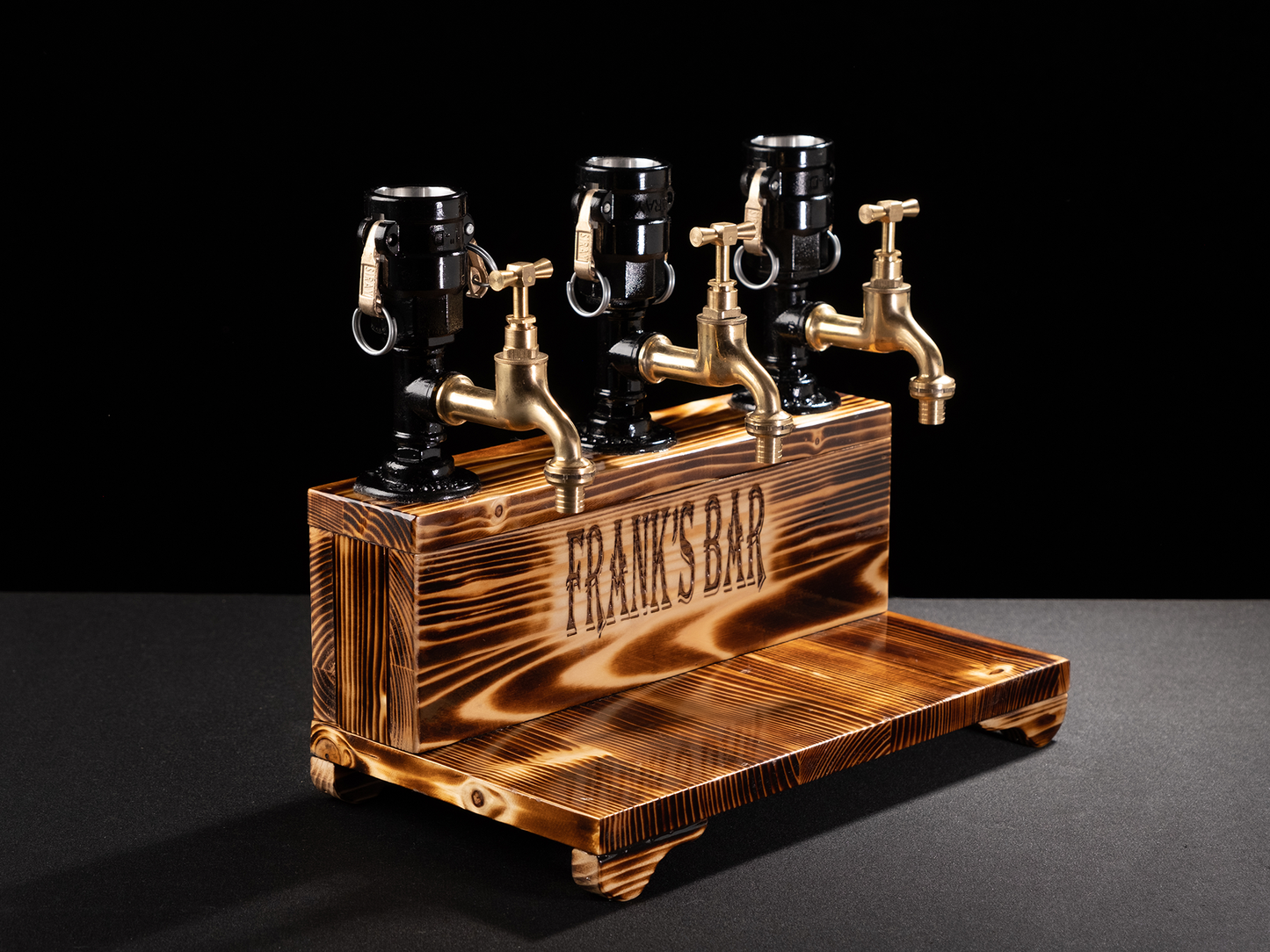 vintage beer taps: "Vintage beer taps adding a classic touch."