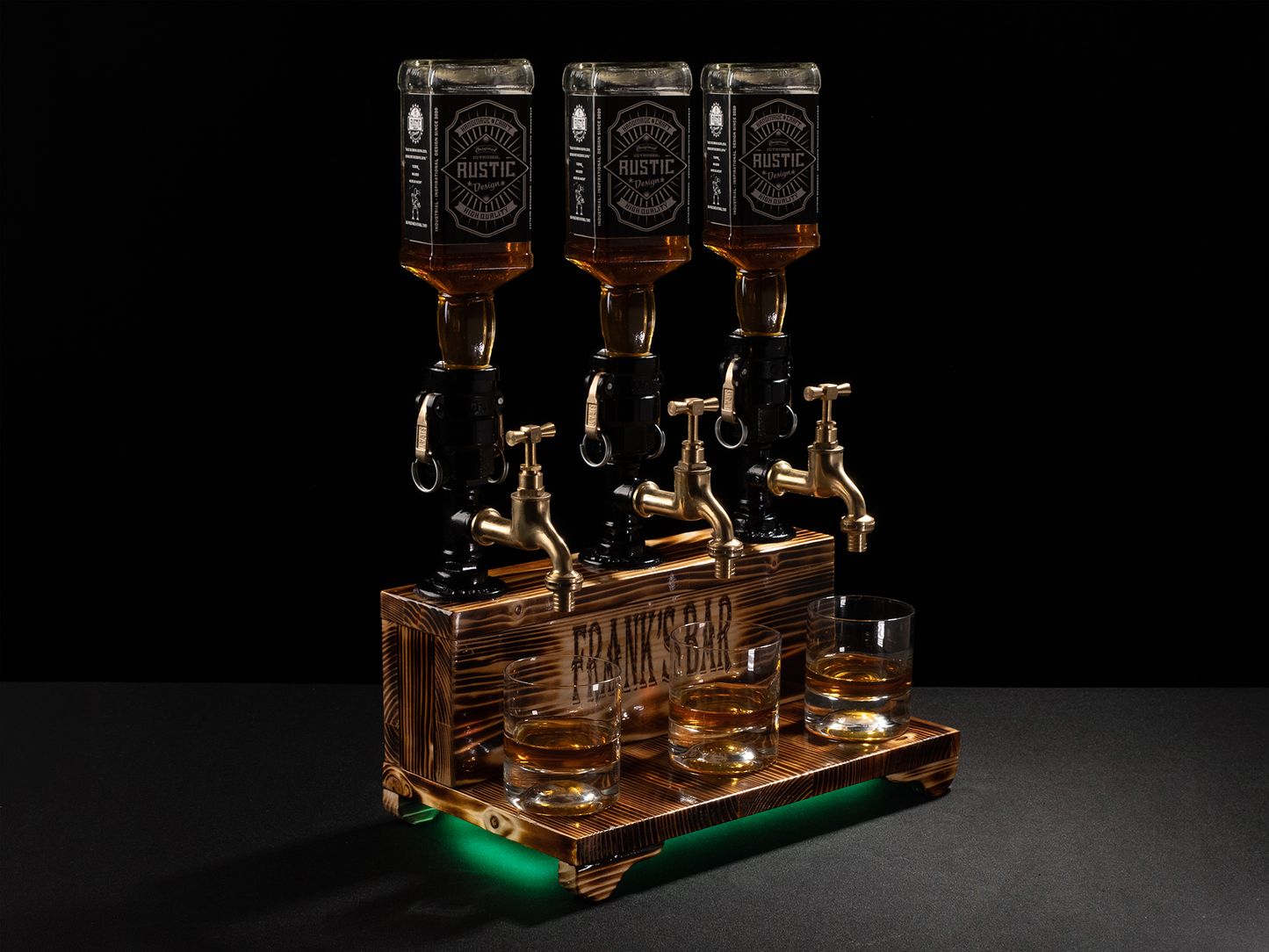 industrial bar taps: "Industrial bar taps with a rustic feel."