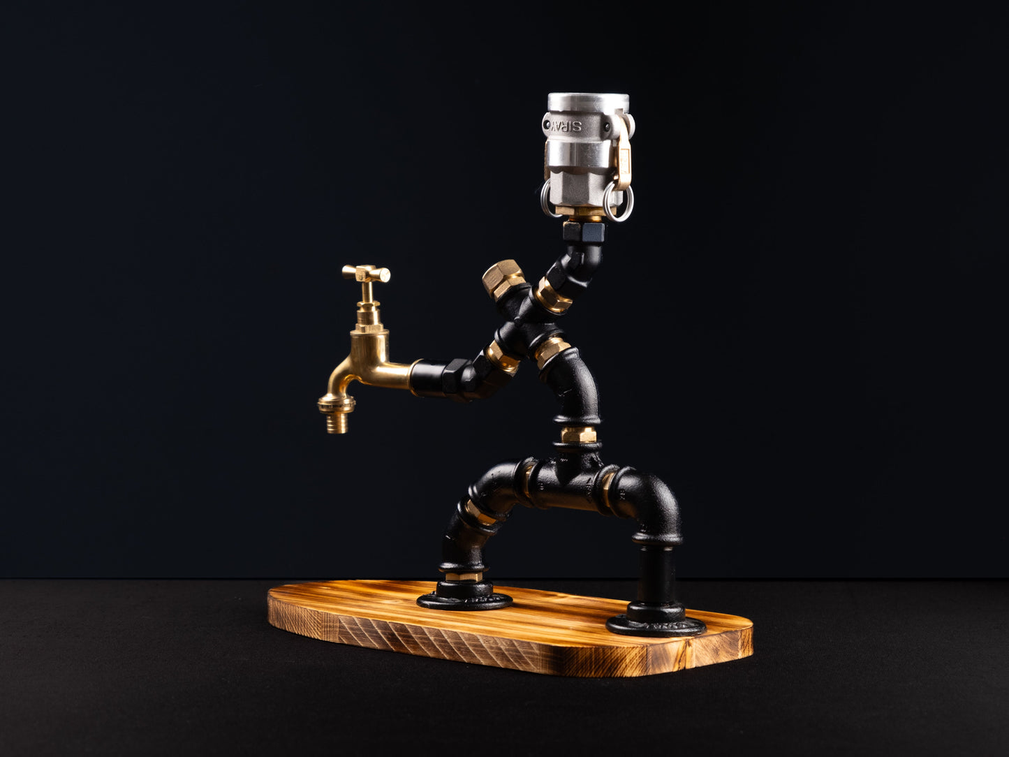 vintage beer taps: "Vintage beer taps adding a classic touch."