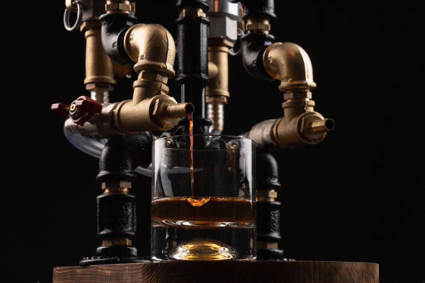 rustic draft beer taps: "Rustic draft beer taps for a perfect pour, ideal for Father's Day."