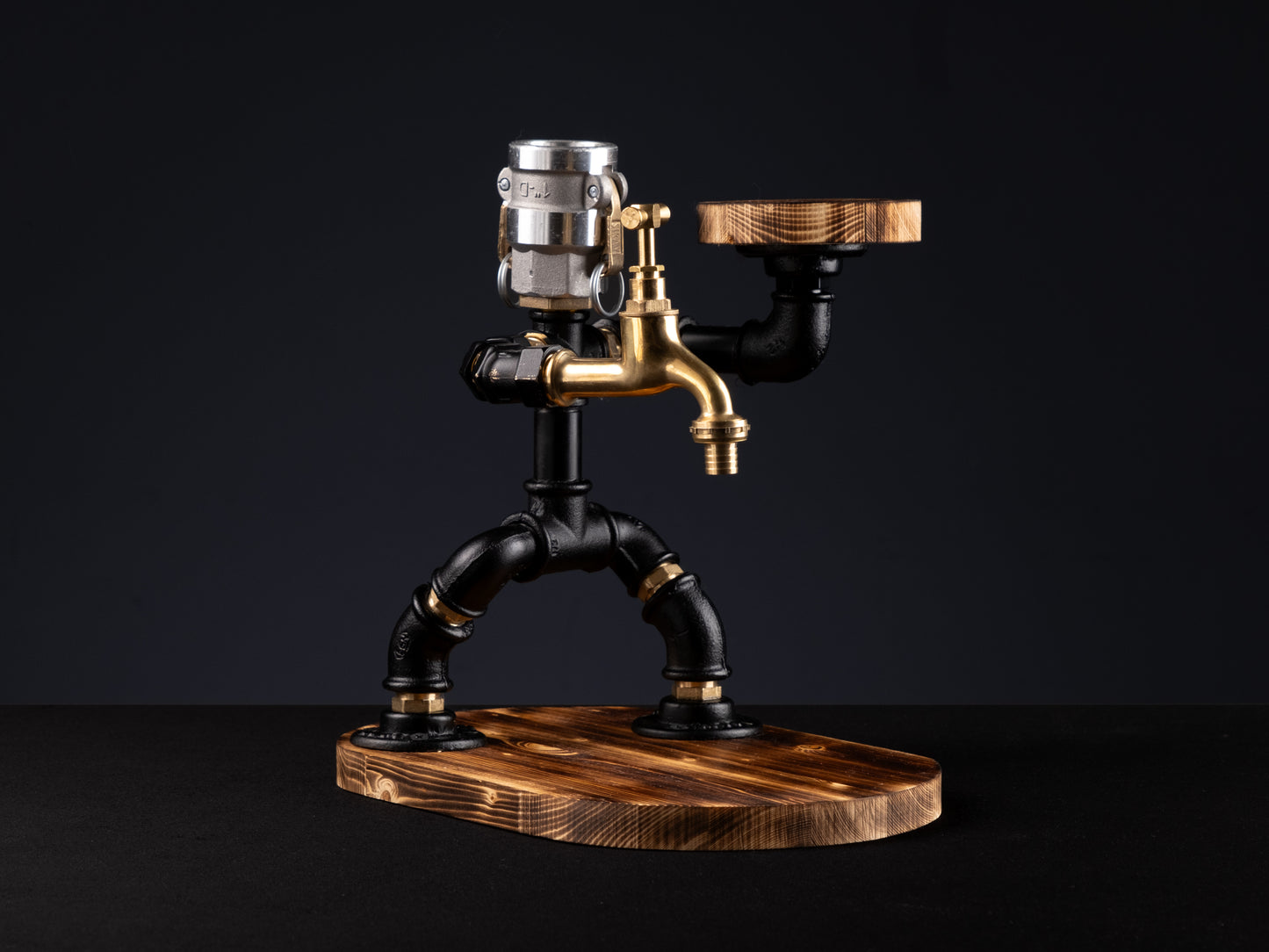 industrial bar taps: "Industrial bar taps with a rustic feel."