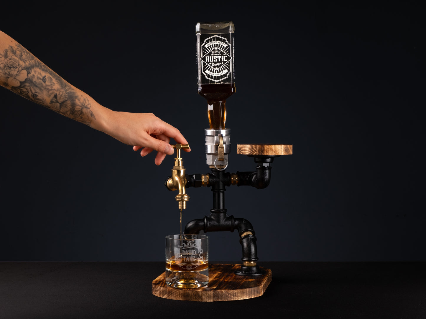 vintage beer taps: "Vintage beer taps adding a classic touch."