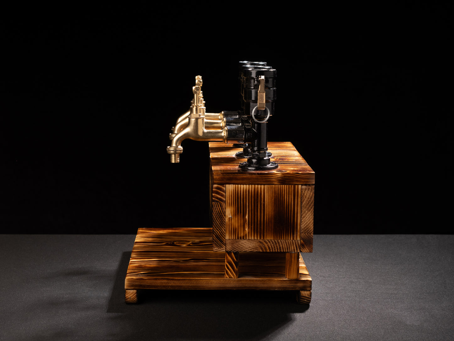 handmade drink dispensers: "Handmade drink dispensers with rustic charm."