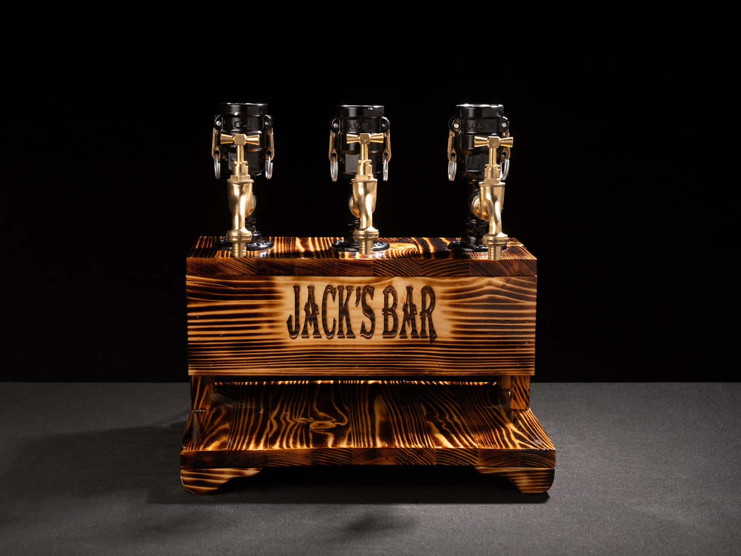 vintage beer taps: "Vintage beer taps adding a classic touch."