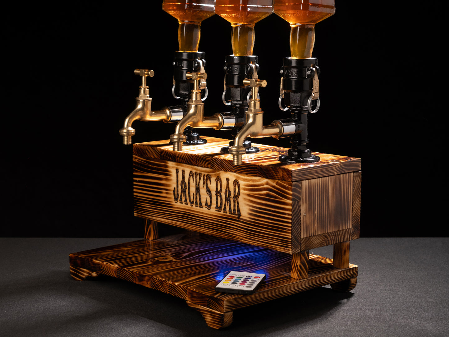 industrial bar taps: "Industrial bar taps with a rustic feel."