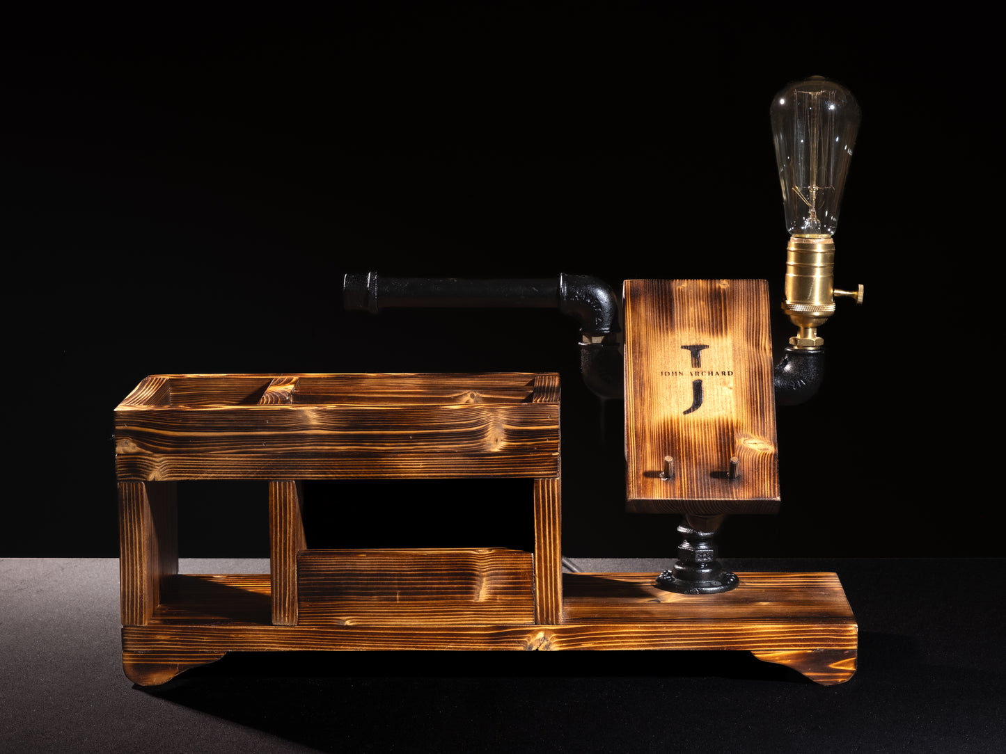 handmade night lamps: "Handmade night lamps with unique rustic designs."