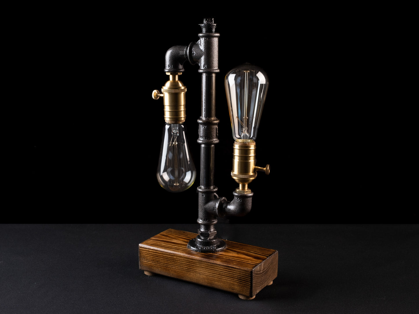 industrial night lamps: "Industrial night lamps with a rustic twist."
