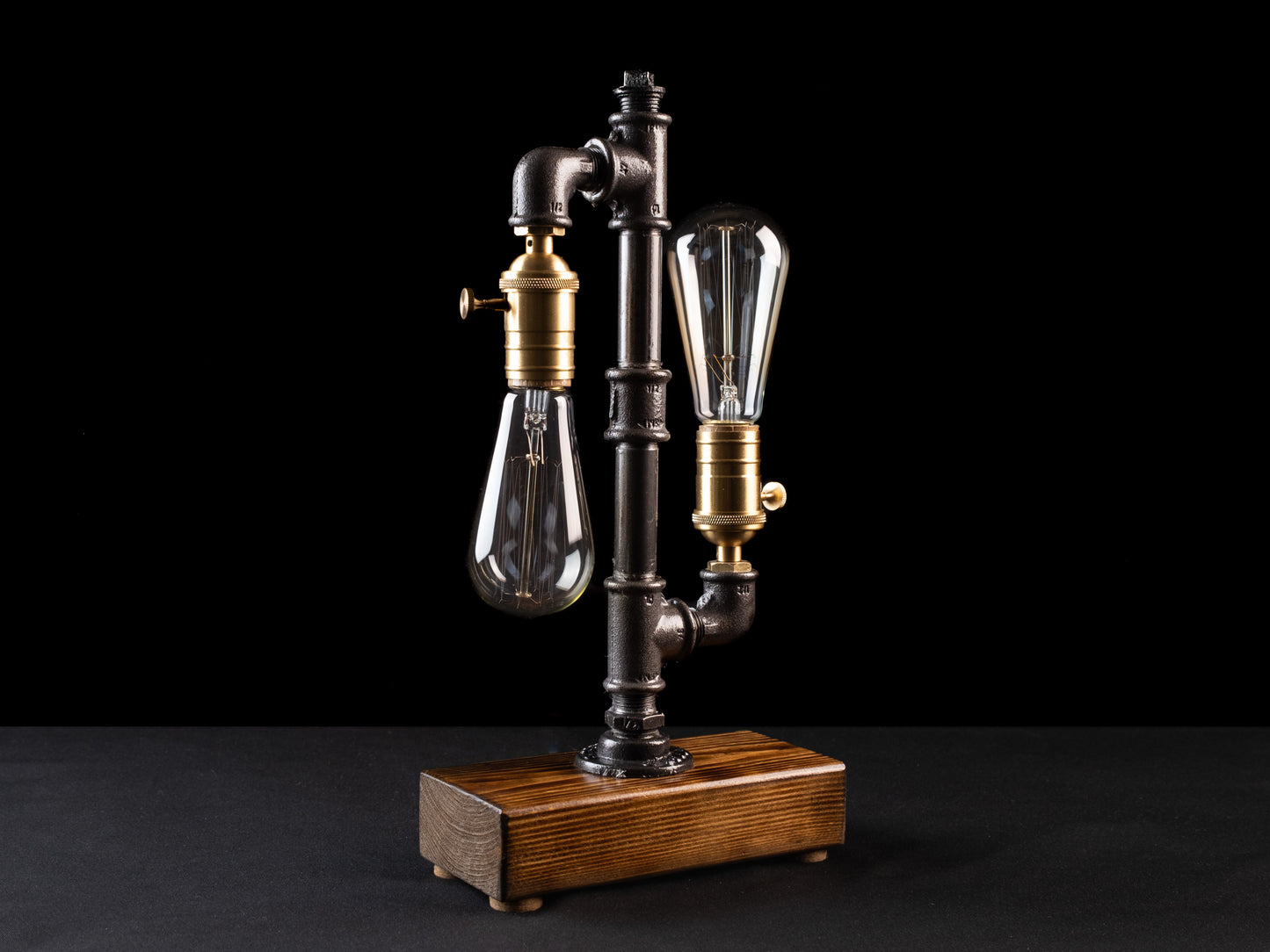 rustic reading lamps: "Rustic reading lamps ideal for late-night reading."