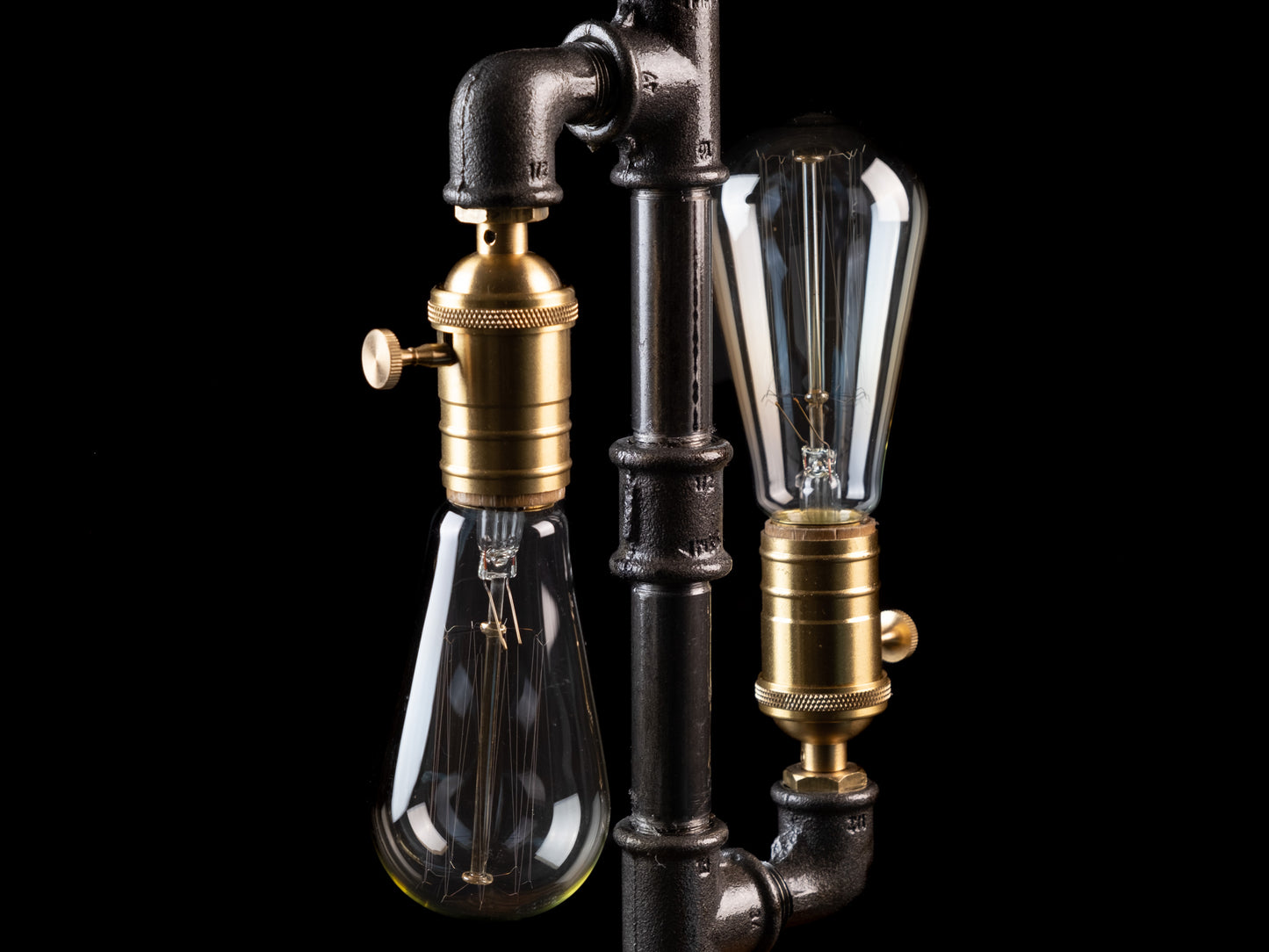 rustic accent lamps: "Rustic accent lamps for a stylish finishing touch."