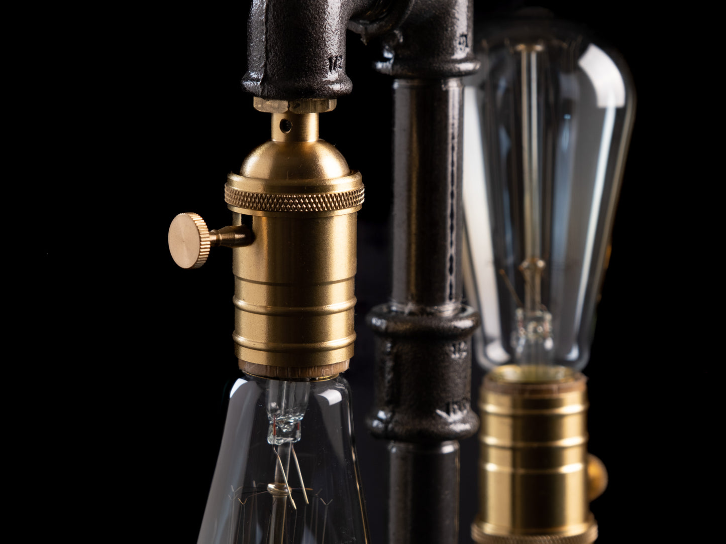 rustic table lamps: "Elegant rustic table lamps perfect for any living room."