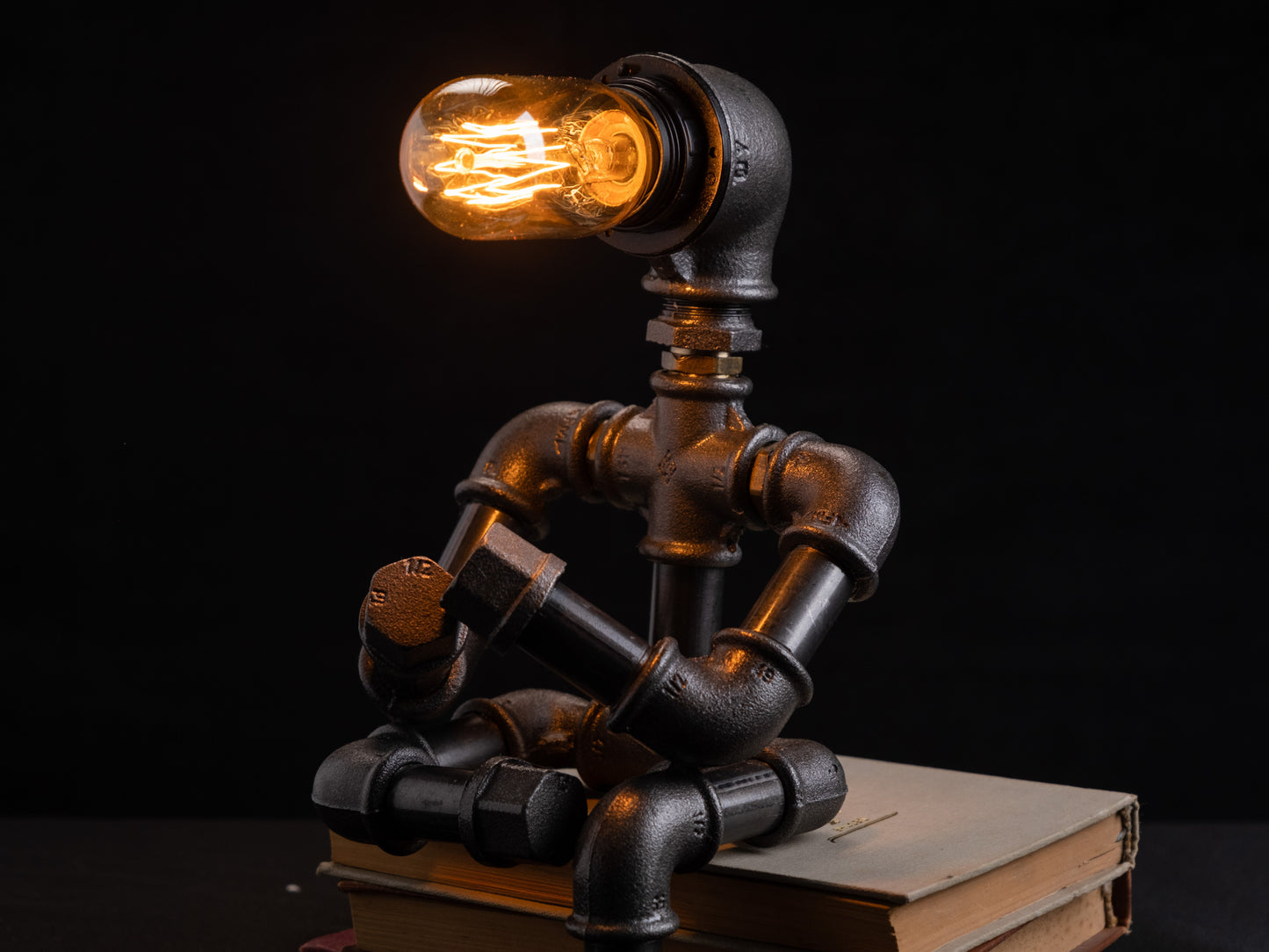 rustic table lamps: "Elegant rustic table lamps perfect for any living room."