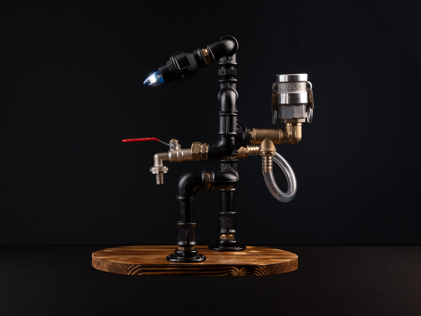 rustic bar faucets: "Rustic bar faucets adding character to your bar."