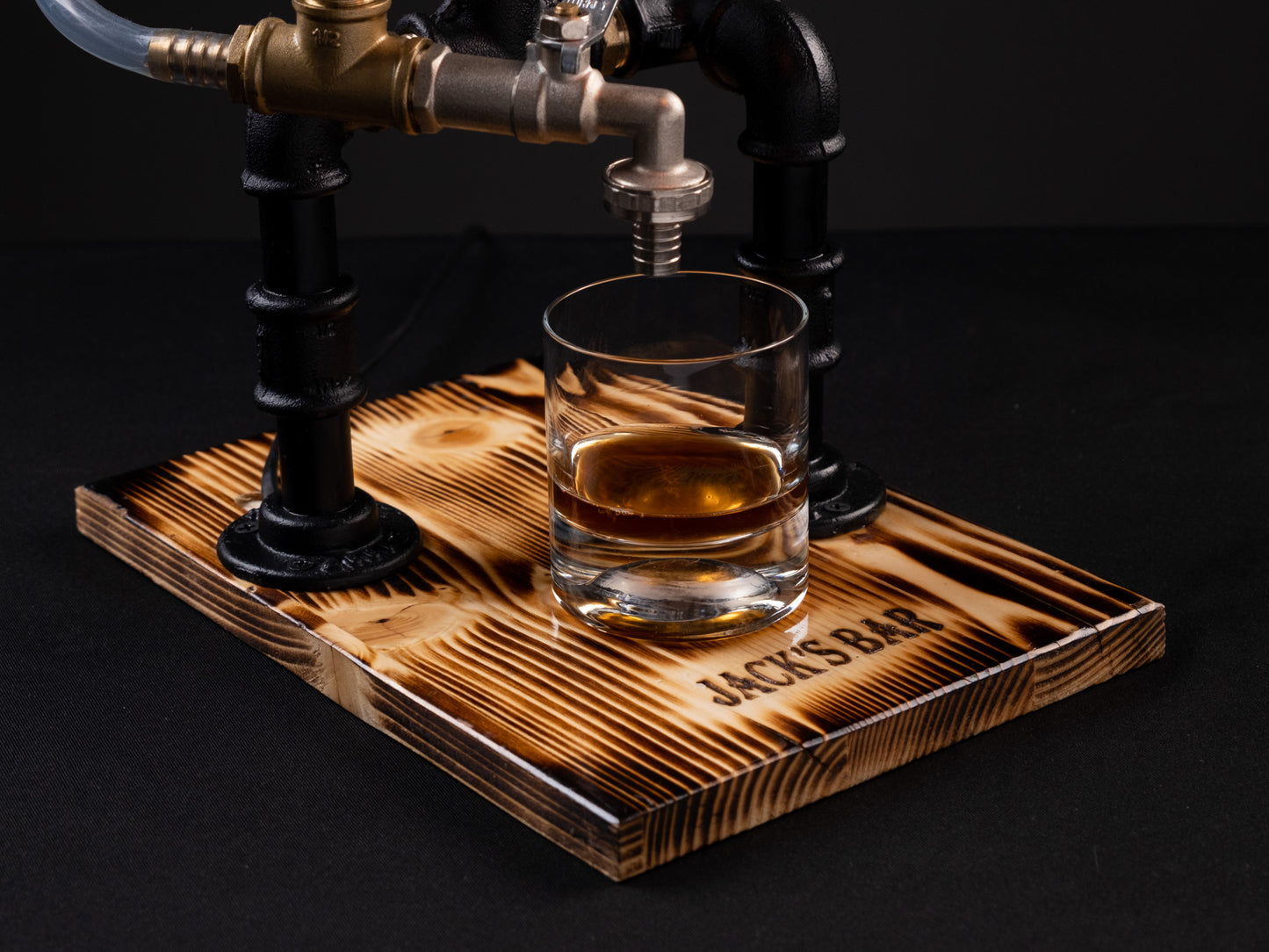 industrial bar taps: "Industrial bar taps with a rustic feel."