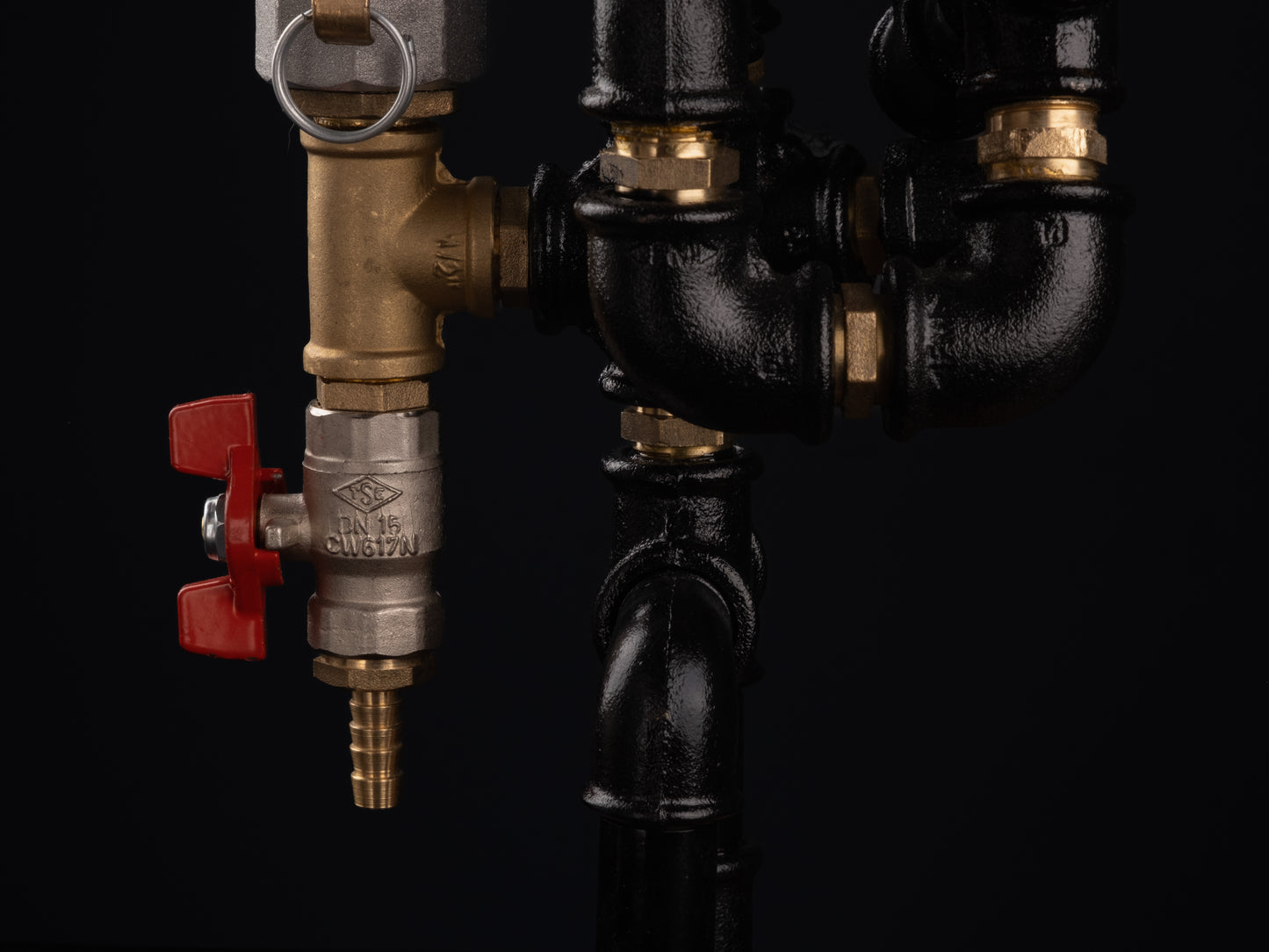 industrial bar taps: "Industrial bar taps with a rustic feel."