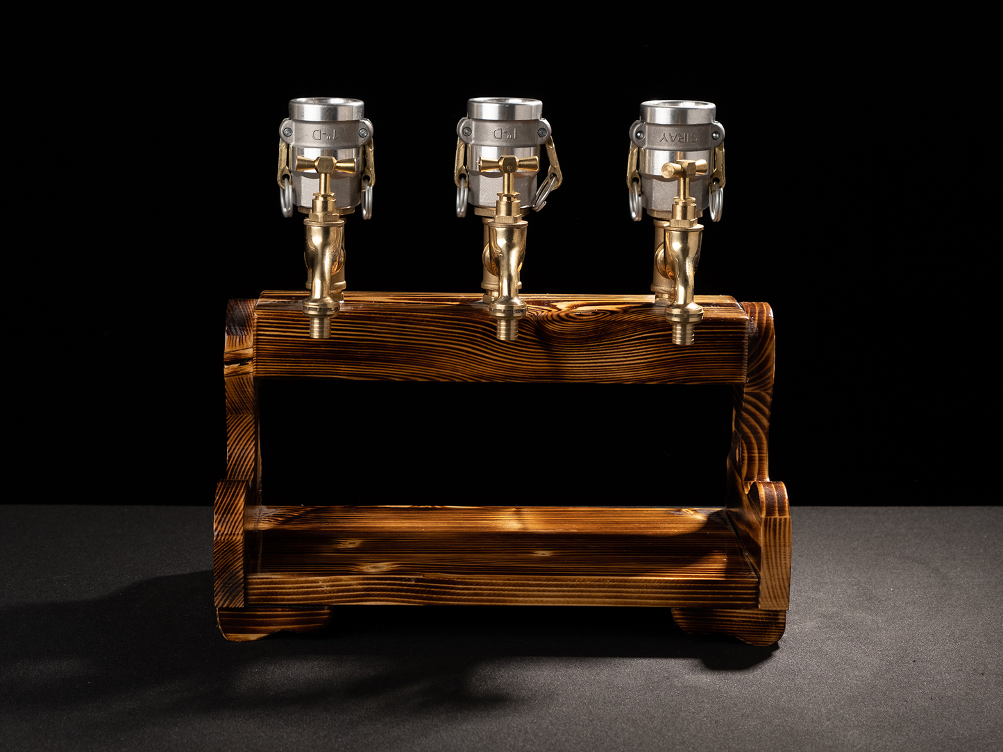 rustic bar faucets: "Rustic bar faucets adding character to your bar."