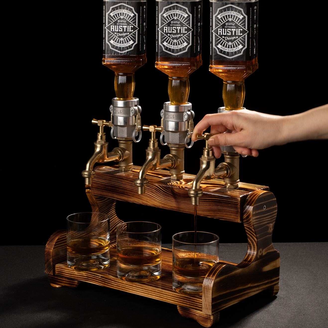 rustic drink dispensers: "Elegant rustic drink dispensers for any occasion."
