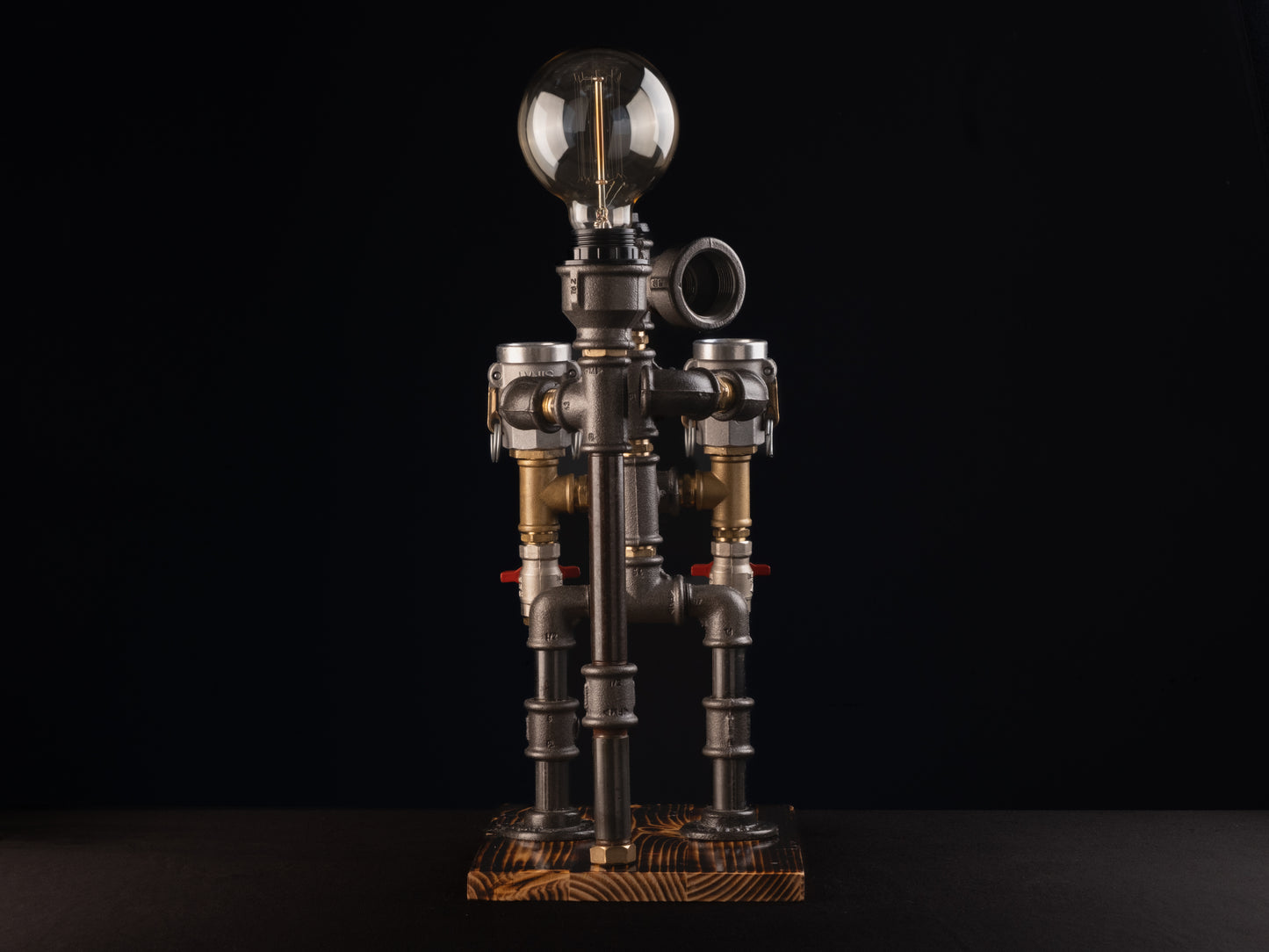 industrial bar taps: "Industrial bar taps with a rustic feel."