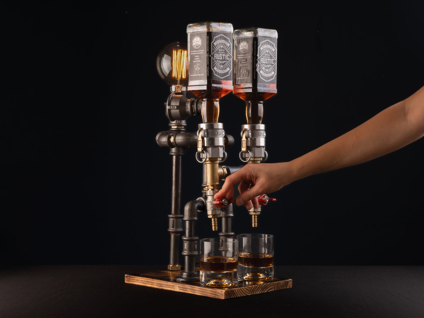 vintage beer taps: "Vintage beer taps adding a classic touch."