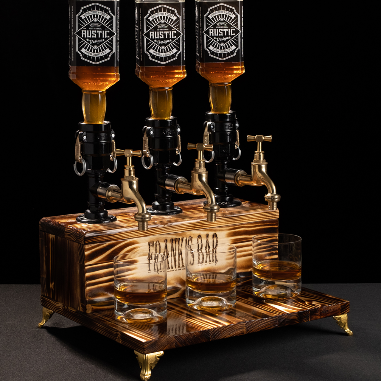 handmade drink dispensers: "Handmade drink dispensers with rustic charm."