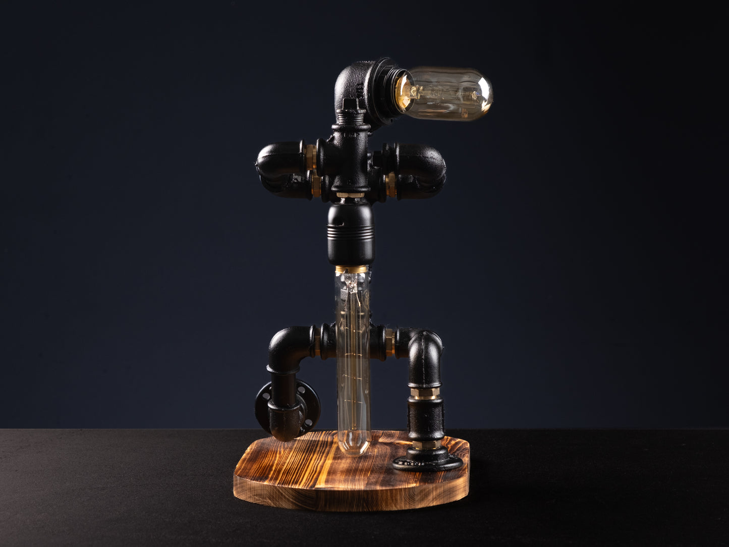 rustic night lights: "Rustic night lights providing a soft, ambient glow."