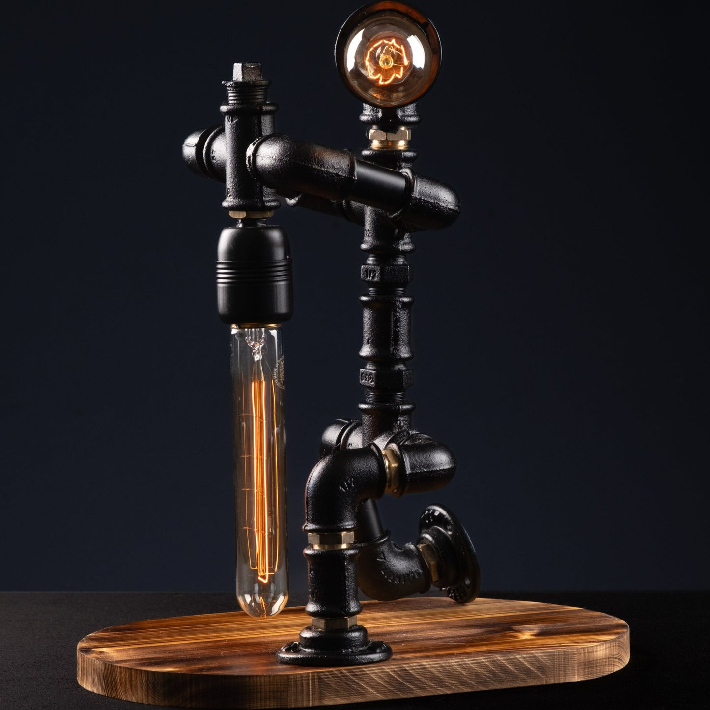 rustic accent lamps: "Rustic accent lamps for a stylish finishing touch."