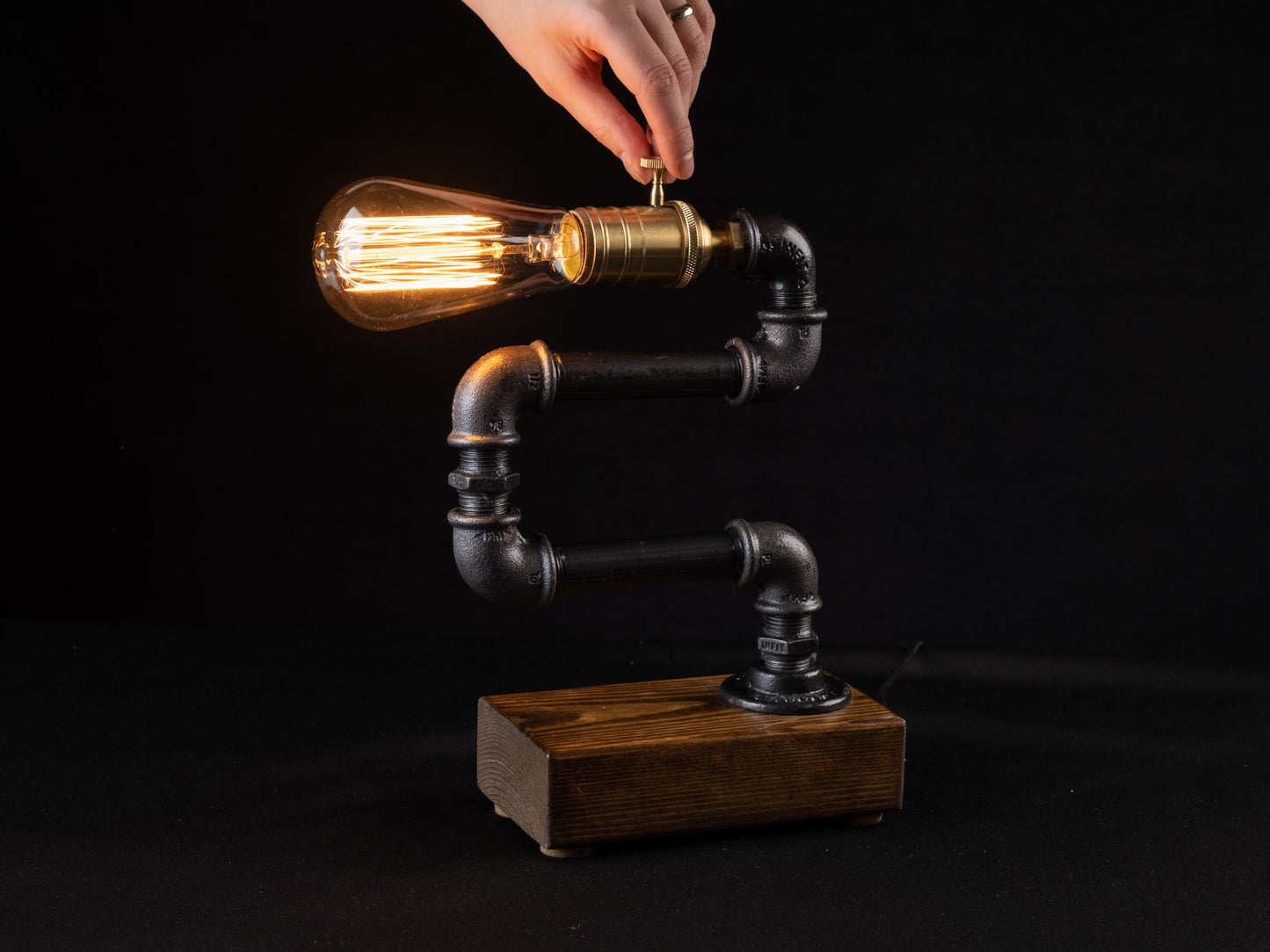 rustic table lamps: "Elegant rustic table lamps perfect for any living room."