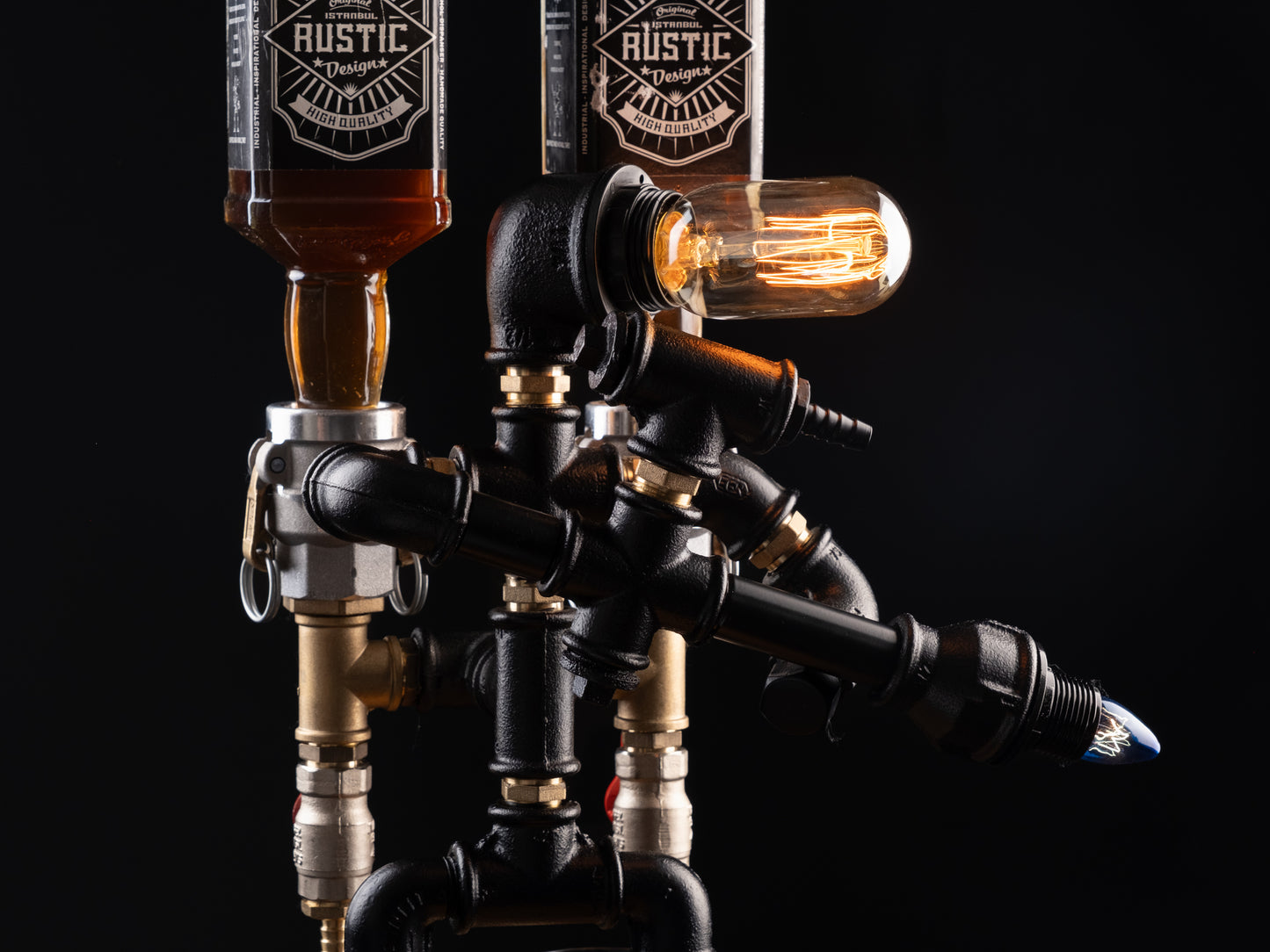 handmade drink dispensers: "Handmade drink dispensers with rustic charm."