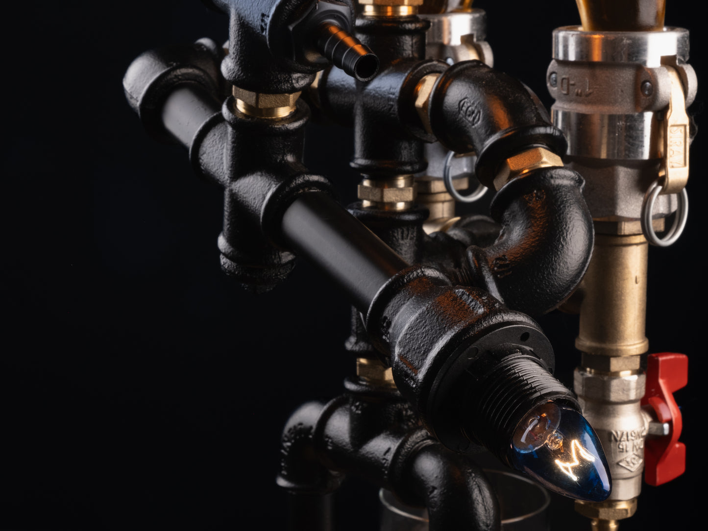 rustic bar faucets: "Rustic bar faucets adding character to your bar."