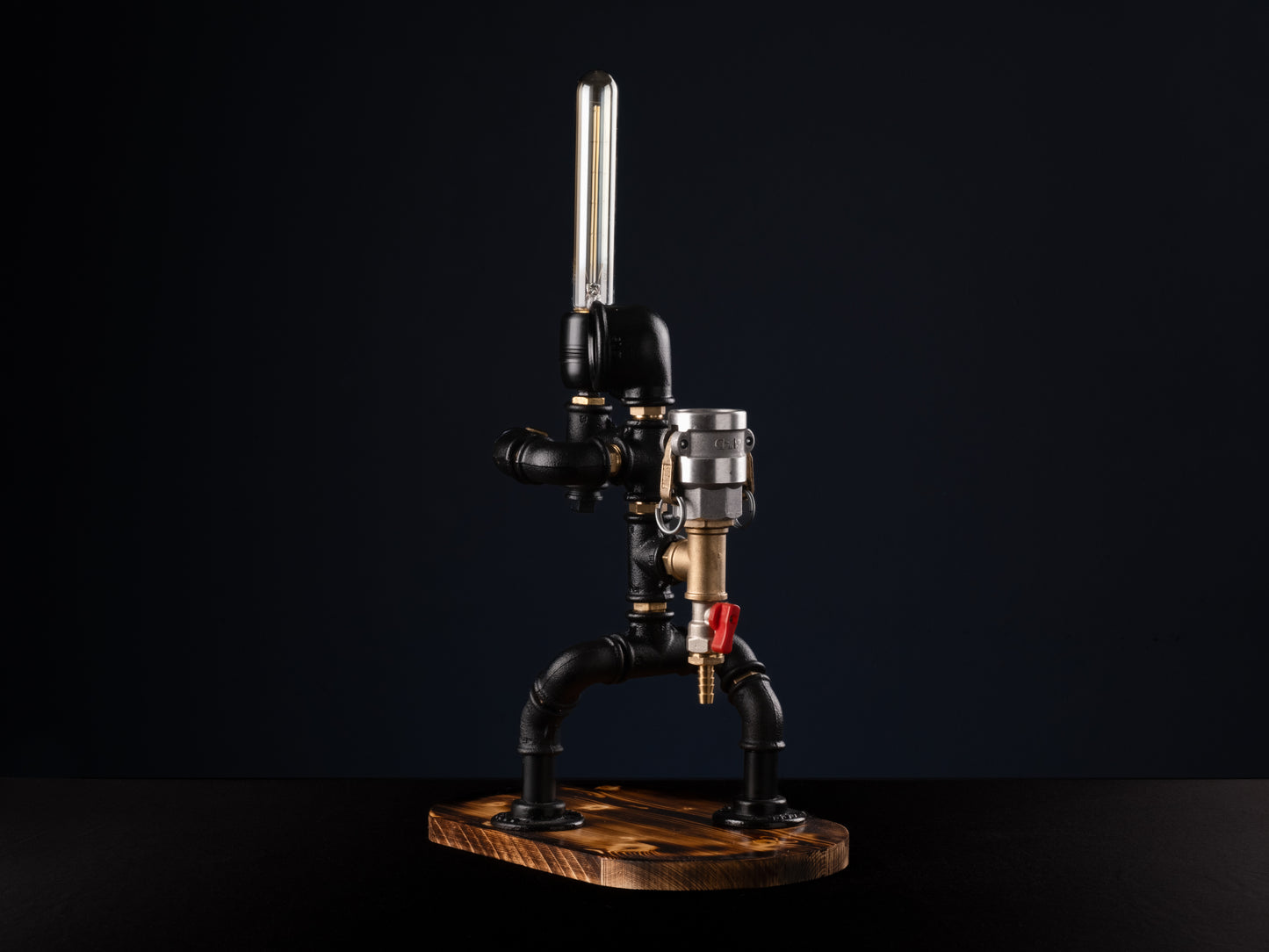 rustic bar faucets: "Rustic bar faucets adding character to your bar."