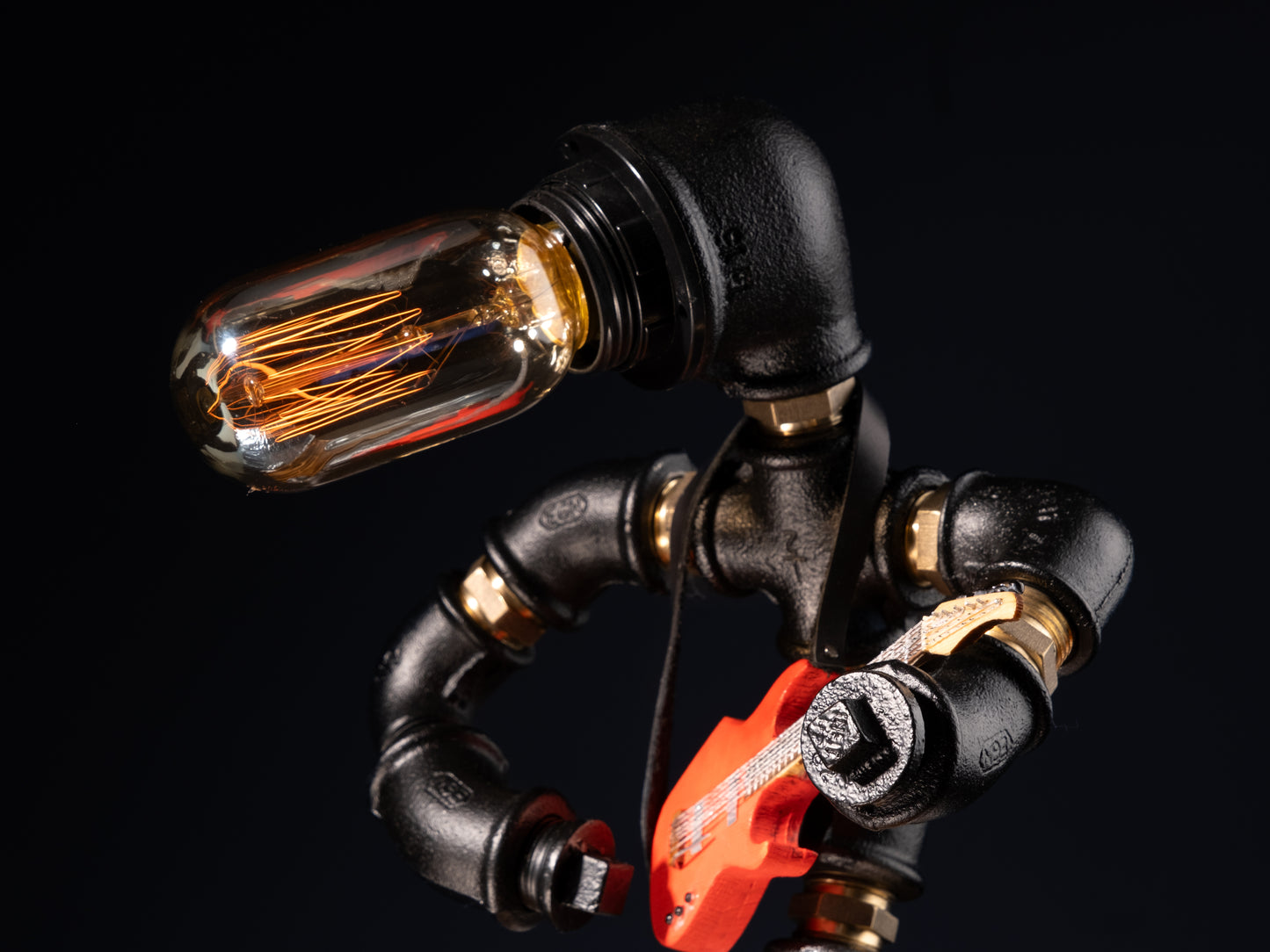 industrial night lamps: "Industrial night lamps with a rustic twist."