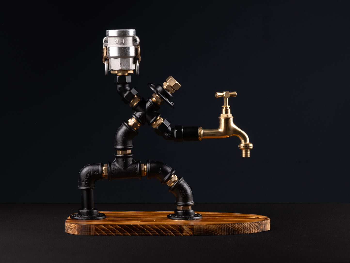 industrial bar taps: "Industrial bar taps with a rustic feel."