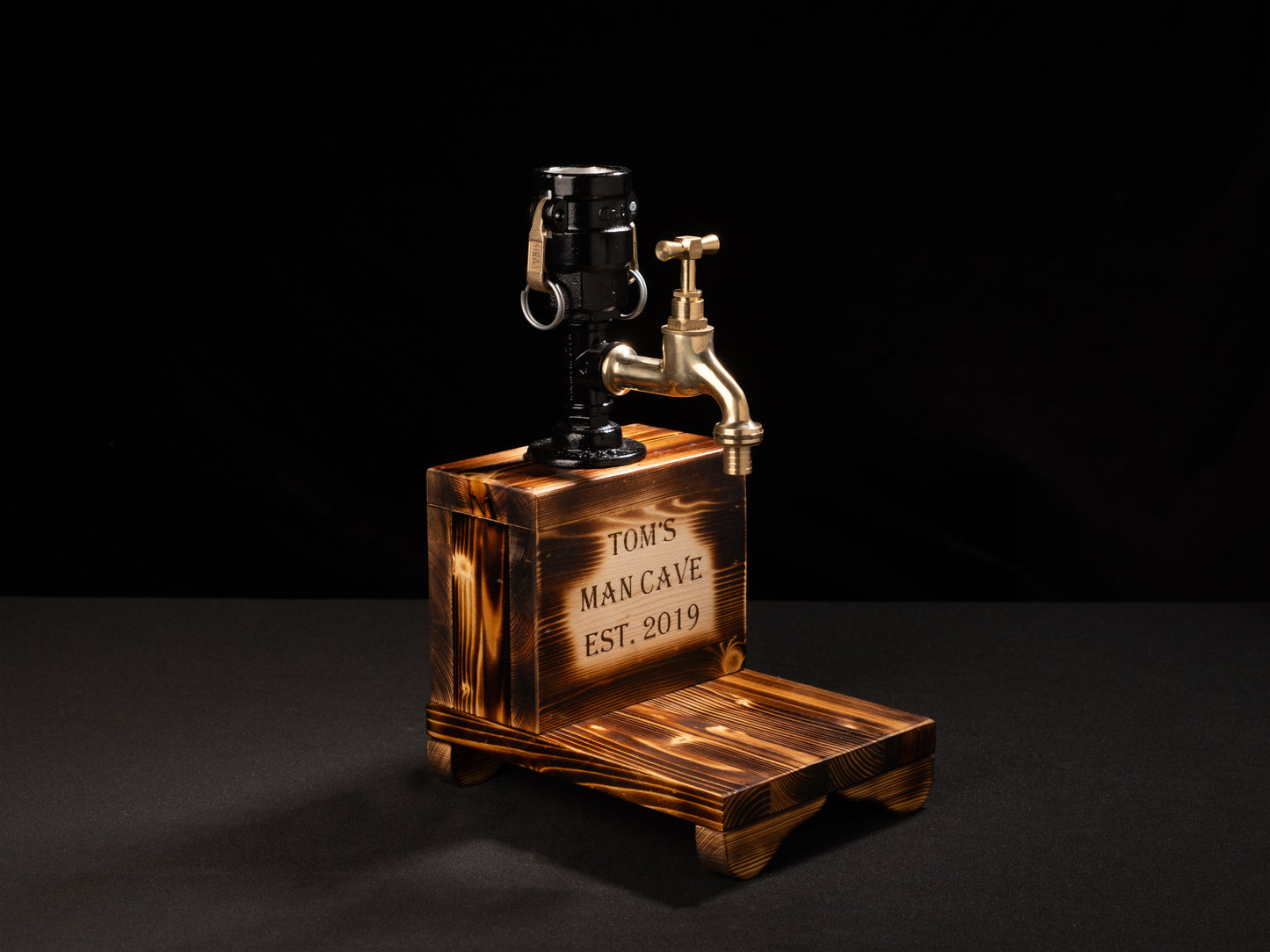 rustic bar faucets: "Rustic bar faucets adding character to your bar."