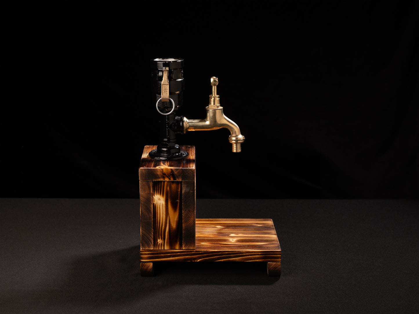 industrial bar taps: "Industrial bar taps with a rustic feel."