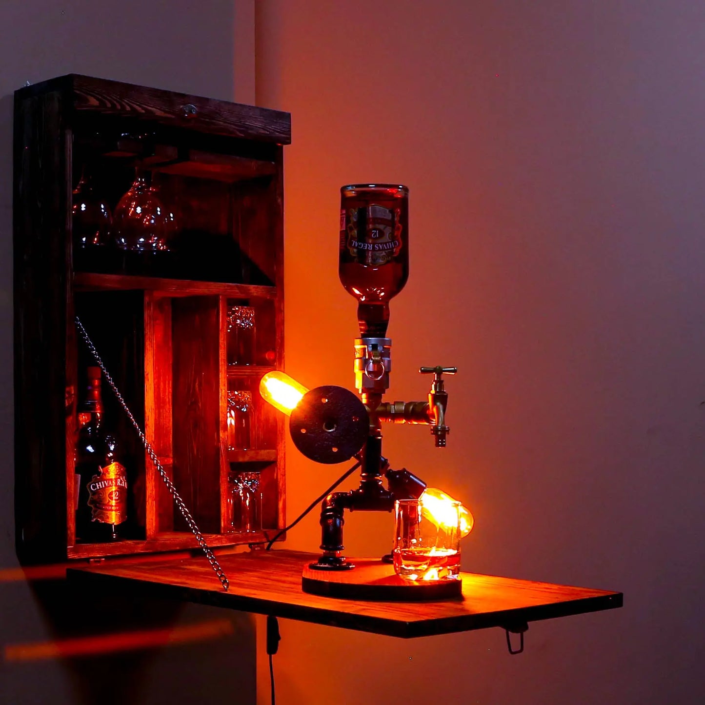 wooden beer taps: "Wooden beer taps for a rustic bar experience, a great birthday gift."