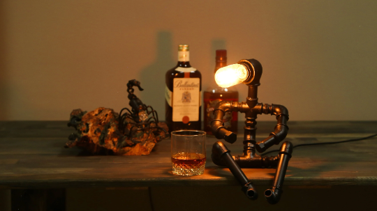 rustic table lamps: "Elegant rustic table lamps perfect for any living room and ideal for a Father's Day gift."