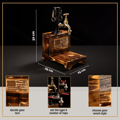 rustic drink dispensers: "Elegant rustic drink dispensers for any occasion."