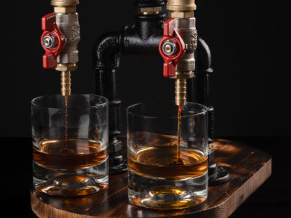 handmade drink dispensers: "Handmade drink dispensers with rustic charm."