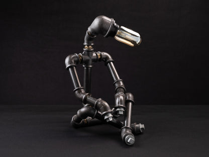industrial night lamps: "Industrial night lamps with a rustic twist."