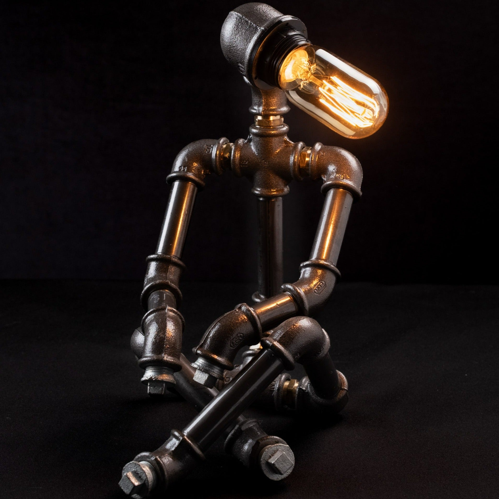 rustic night lights: "Rustic night lights providing a soft, ambient glow."