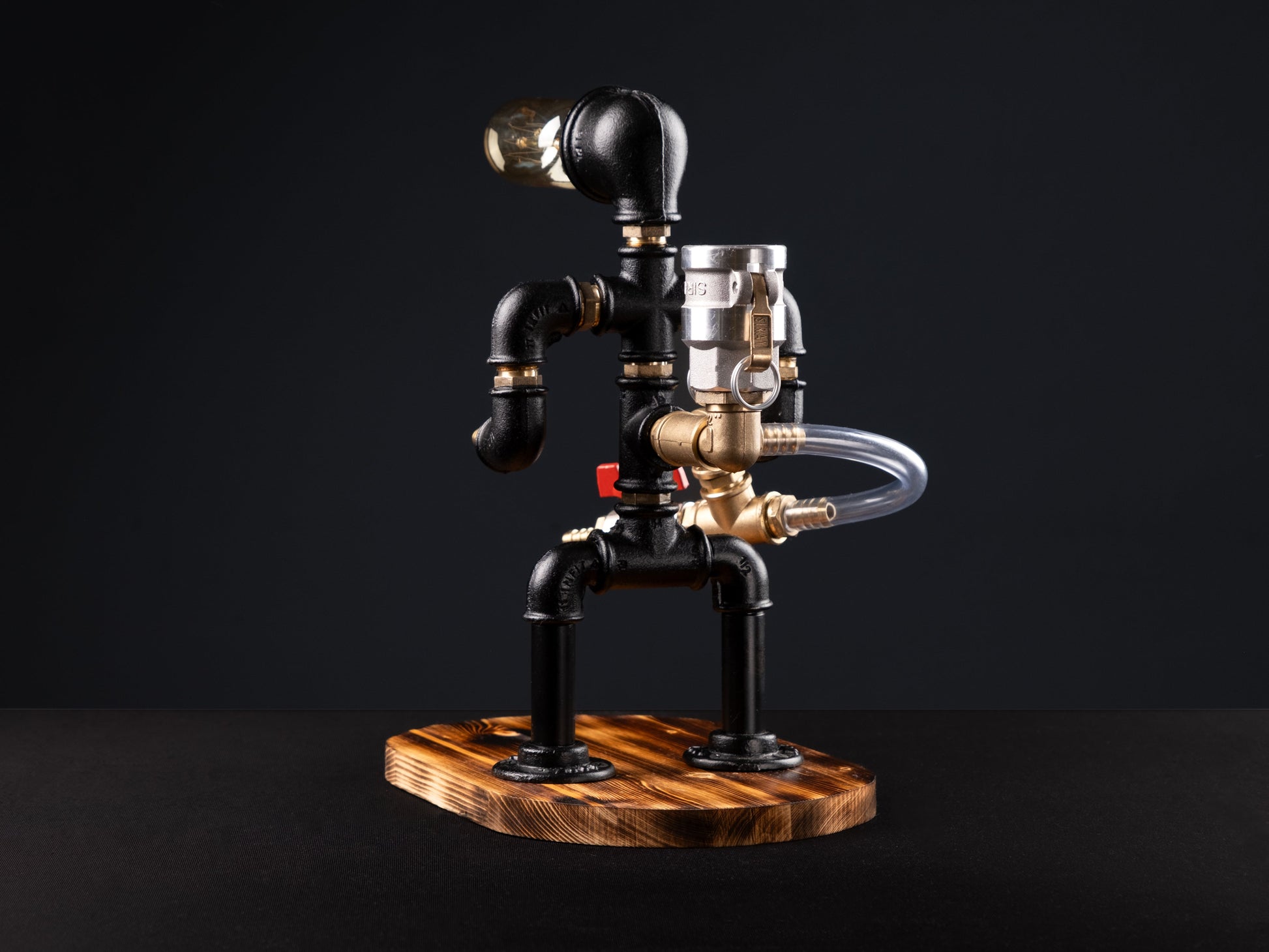 rustic bar faucets: "Rustic bar faucets adding character to your bar."