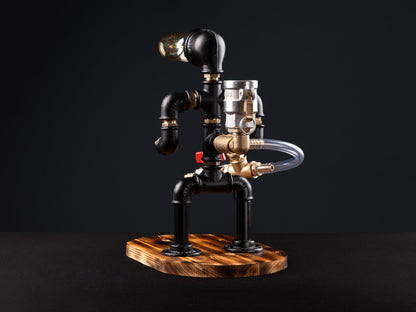 rustic bar faucets: "Rustic bar faucets adding character to your bar."