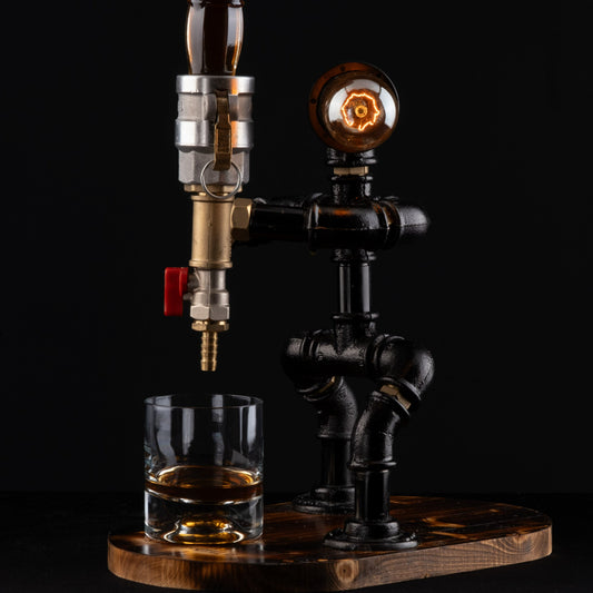 rustic bar taps: "Rustic bar taps perfect for a home bar setup, an ideal Father's Day gift."