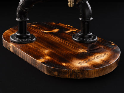wooden beer taps: "Wooden beer taps for a rustic bar experience, a great birthday gift."